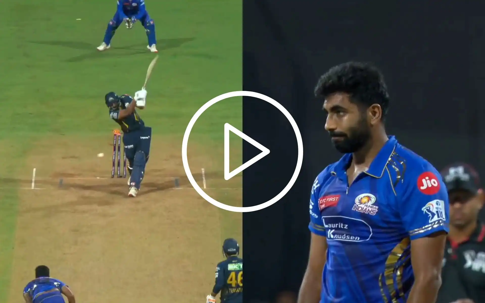 [Watch] Jasprit Bumrah Shoots Death Stare At Shahrukh After Cleaning Him Up With A Beauty